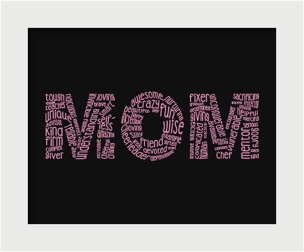 "MOM" Mothers Day Fine Art Print (