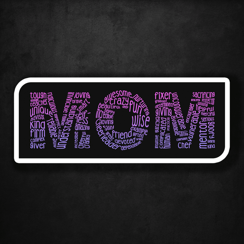 MOM Typography - Premium Sticker - Dan Pearce Sticker Shop