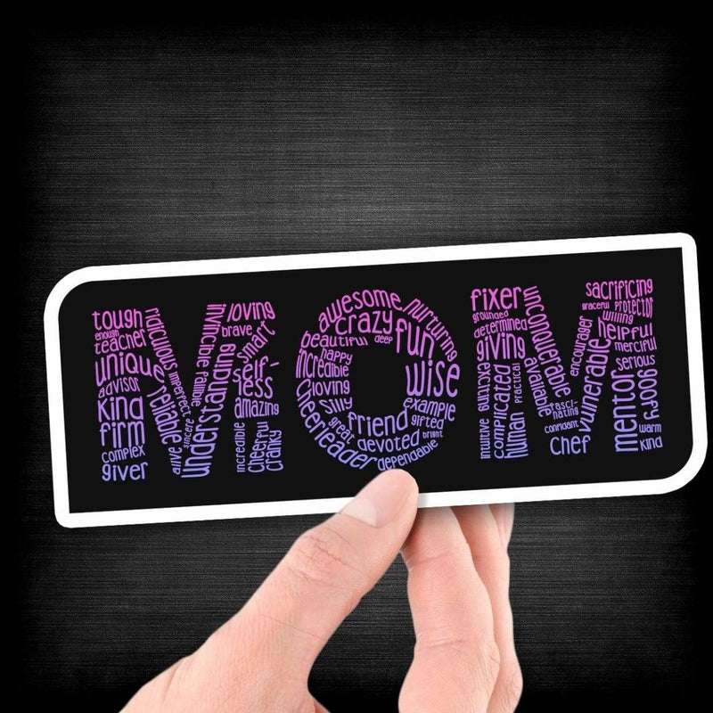 MOM Typography - Vinyl Sticker - Dan Pearce Sticker Shop