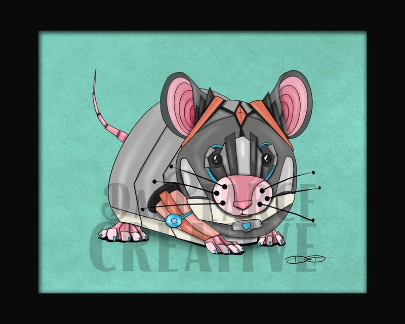 Mouse Robot Fine Art Print - Dan Pearce Sticker Shop