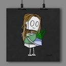Nature Lover Adorable Robot Fine Art Print - Dan Pearce Sticker Shop