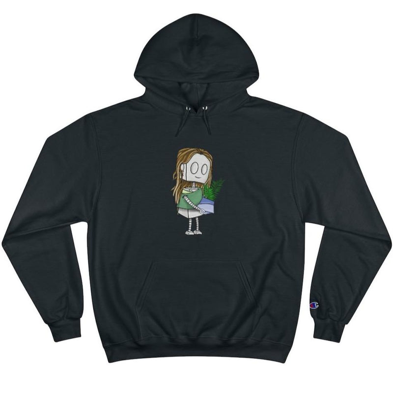 Nature Lover Adorable Robot - PREMIUM Champion® Hoodie - Dan Pearce Sticker Shop