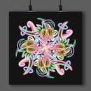 "Neon Mandala" Art Print