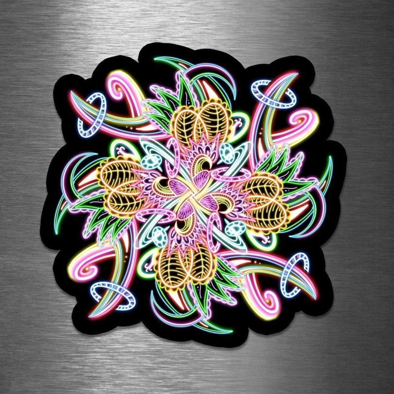 Neon Mandala (Wall & Laptop Sizes) - Dan Pearce Sticker Shop