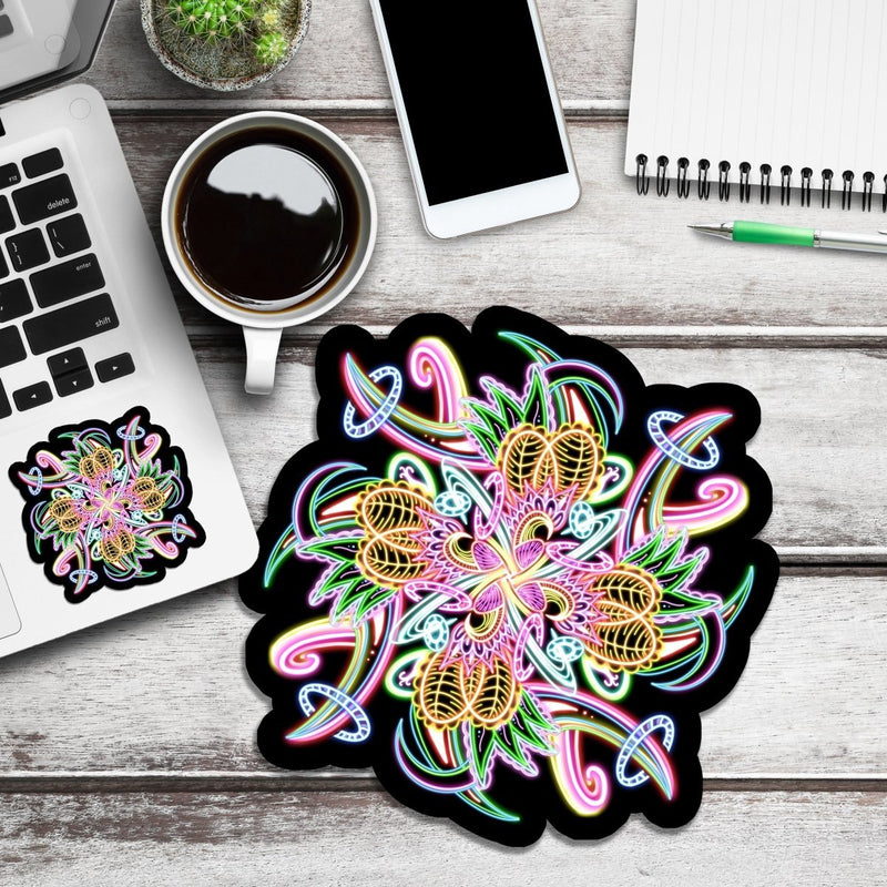 Neon Mandala (Wall & Laptop Sizes) - Dan Pearce Sticker Shop