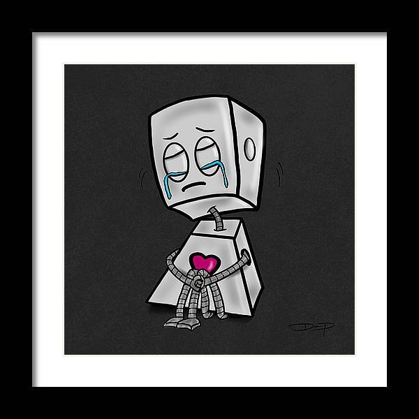 Nervous Breakdown Adorable Robot Fine Art Print - Dan Pearce Sticker Shop