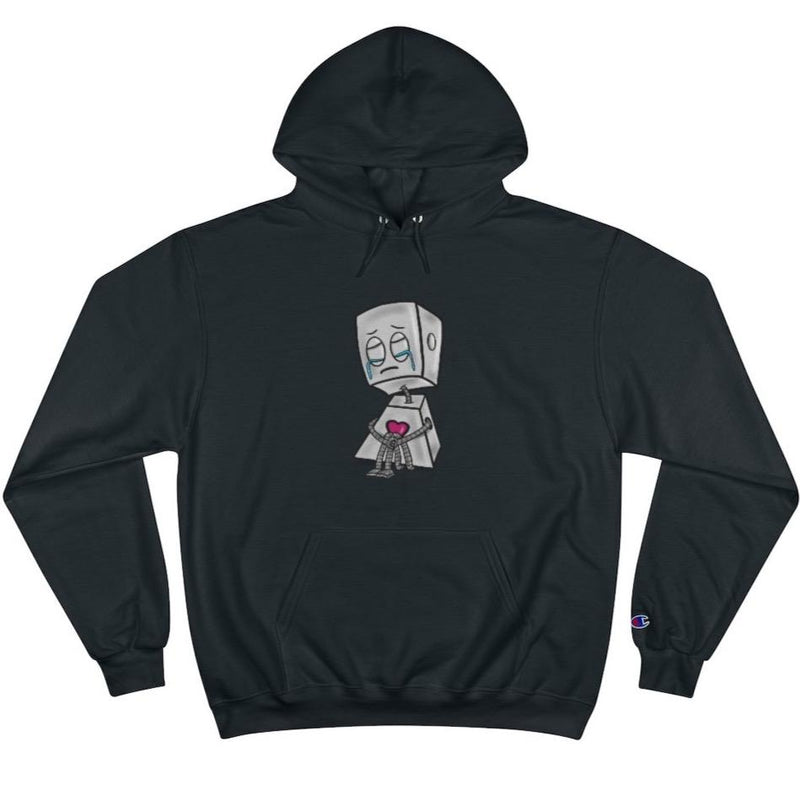 Nervous Breakdown Adorable Robot - PREMIUM Champion® Hoodie - Dan Pearce Sticker Shop