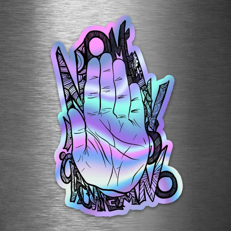 "No Means No Means No" - Hologram Sticker - Dan Pearce Sticker Shop