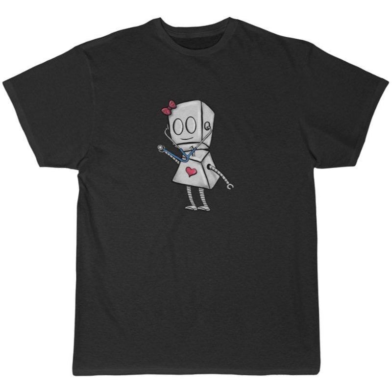 Nurse Adorable Robot Premium Black T-Shirt - Dan Pearce Sticker Shop