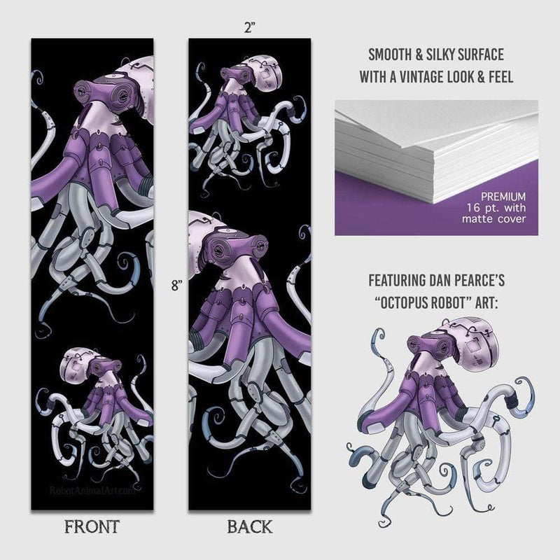 Octopus Robot - Premium Bookmark - Dan Pearce Sticker Shop