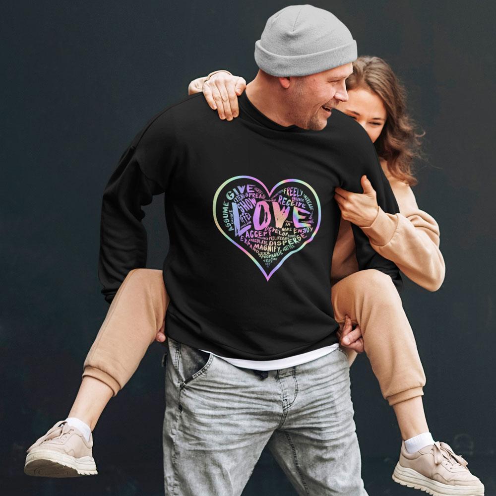 Official “LOVE” Champion™ PREMIUM Crewneck Sweatshirt (Hologram Version) - Dan Pearce Sticker Shop