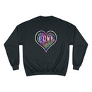 Official “LOVE” Champion™ PREMIUM Crewneck Sweatshirt (Hologram Version) - Dan Pearce Sticker Shop