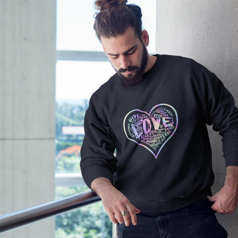 Official “LOVE” Champion™ PREMIUM Crewneck Sweatshirt (Hologram Version) - Dan Pearce Sticker Shop