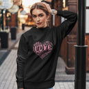 Official “LOVE” Champion™ PREMIUM Crewneck Sweatshirt (Pink Version) - Dan Pearce Sticker Shop