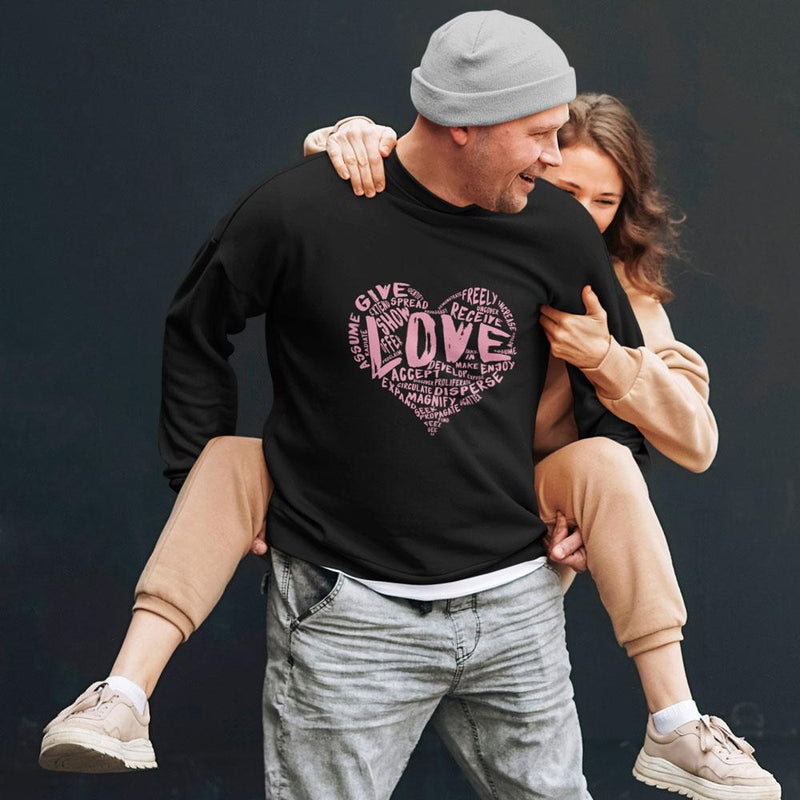 Official “LOVE” Champion™ PREMIUM Crewneck Sweatshirt (Pink Version) - Dan Pearce Sticker Shop