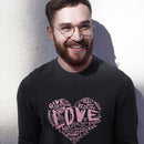 Official “LOVE” Champion™ PREMIUM Crewneck Sweatshirt (Pink Version) - Dan Pearce Sticker Shop