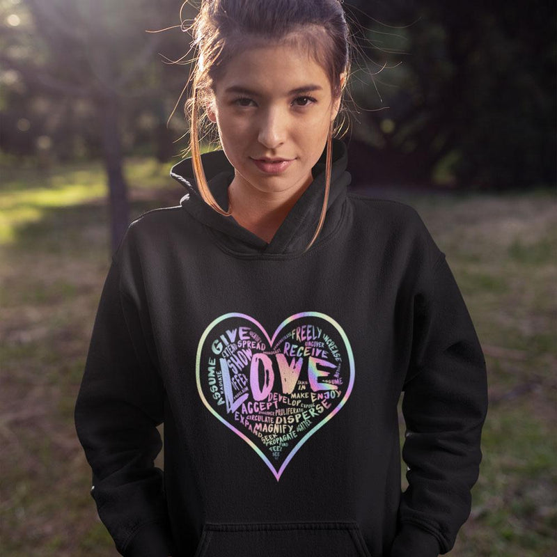 Official “LOVE” Champion™ PREMIUM Hoodie (Hologram Version) - Dan Pearce Sticker Shop