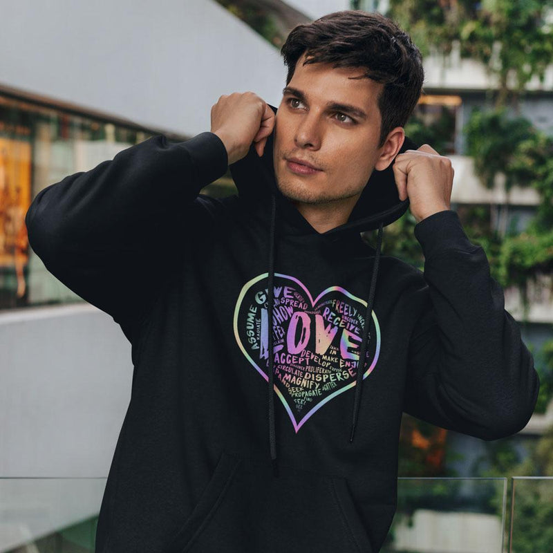 Official “LOVE” Champion™ PREMIUM Hoodie (Hologram Version) - Dan Pearce Sticker Shop