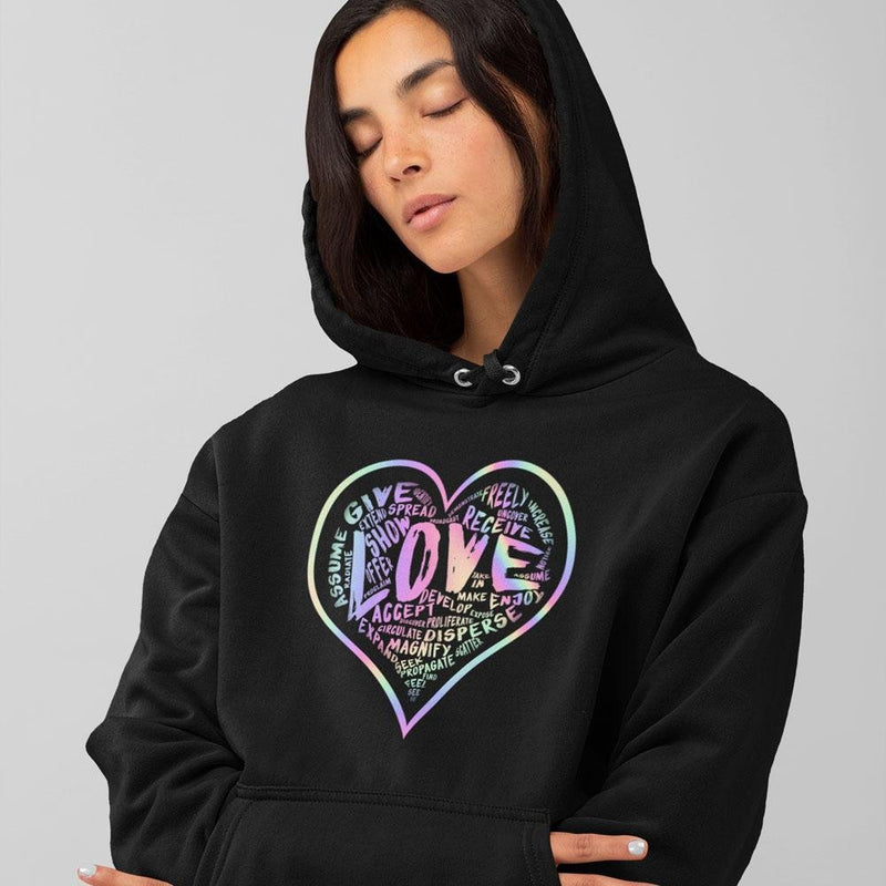 Official “LOVE” Champion™ PREMIUM Hoodie (Hologram Version) - Dan Pearce Sticker Shop