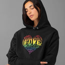 Official “LOVE” Champion™ PREMIUM Hoodie (Original Rainbow Version) - Dan Pearce Sticker Shop