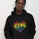 Official “LOVE” Champion™ PREMIUM Hoodie (Original Rainbow Version) - Dan Pearce Sticker Shop