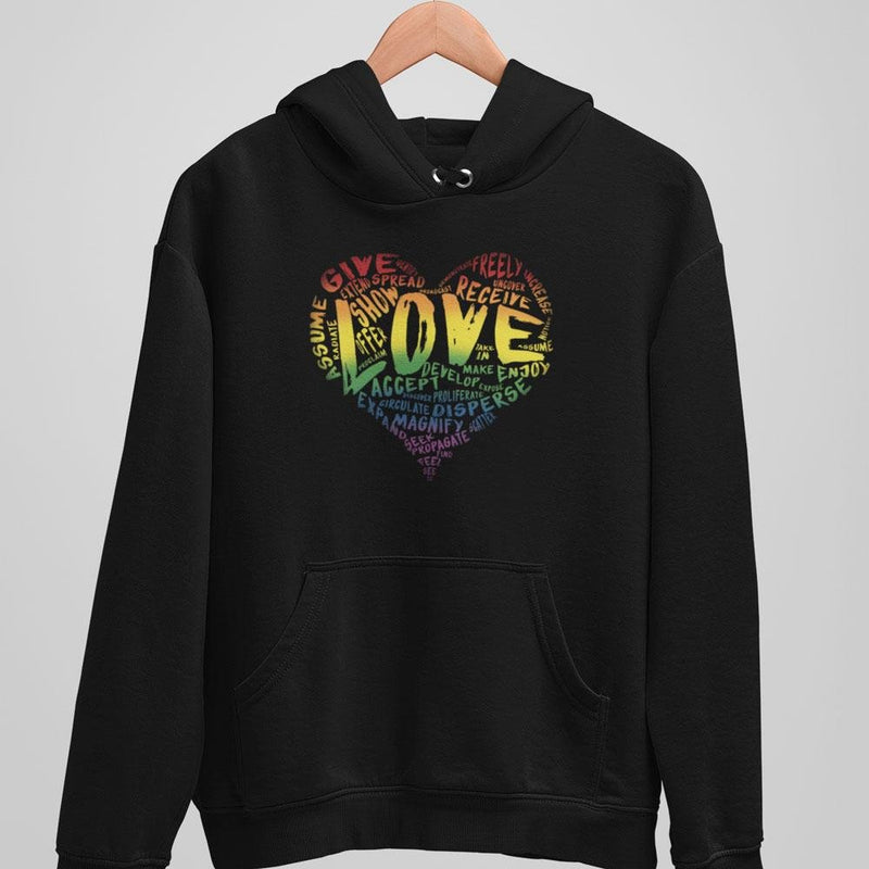 Official “LOVE” Champion™ PREMIUM Hoodie (Original Rainbow Version) - Dan Pearce Sticker Shop