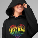 Official “LOVE” Champion™ PREMIUM Hoodie (Original Rainbow Version) - Dan Pearce Sticker Shop
