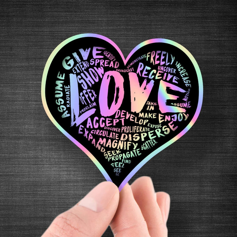Official LOVE - (Hologram) Premium Sticker - Dan Pearce Sticker Shop