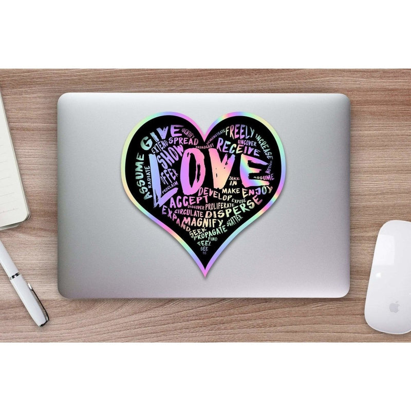 Official "LOVE" - Hologram Sticker - Dan Pearce Sticker Shop