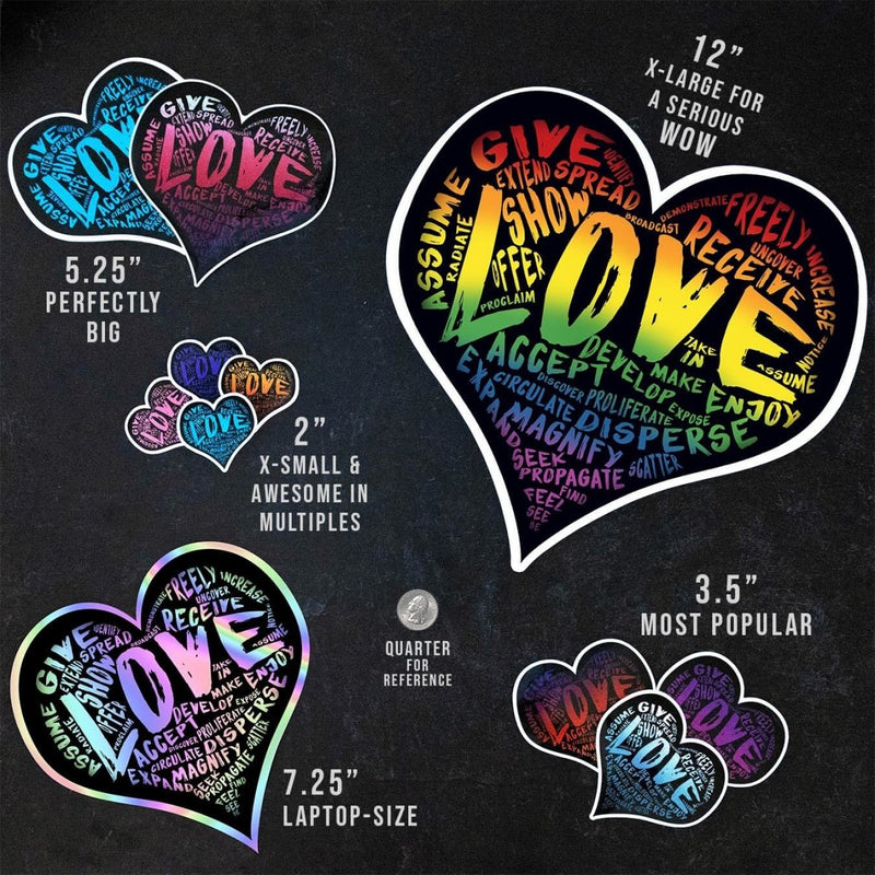 Official "LOVE" (Pink) Vinyl Sticker - Dan Pearce Sticker Shop