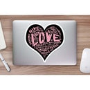 Official "LOVE" (Pink) Vinyl Sticker - Dan Pearce Sticker Shop