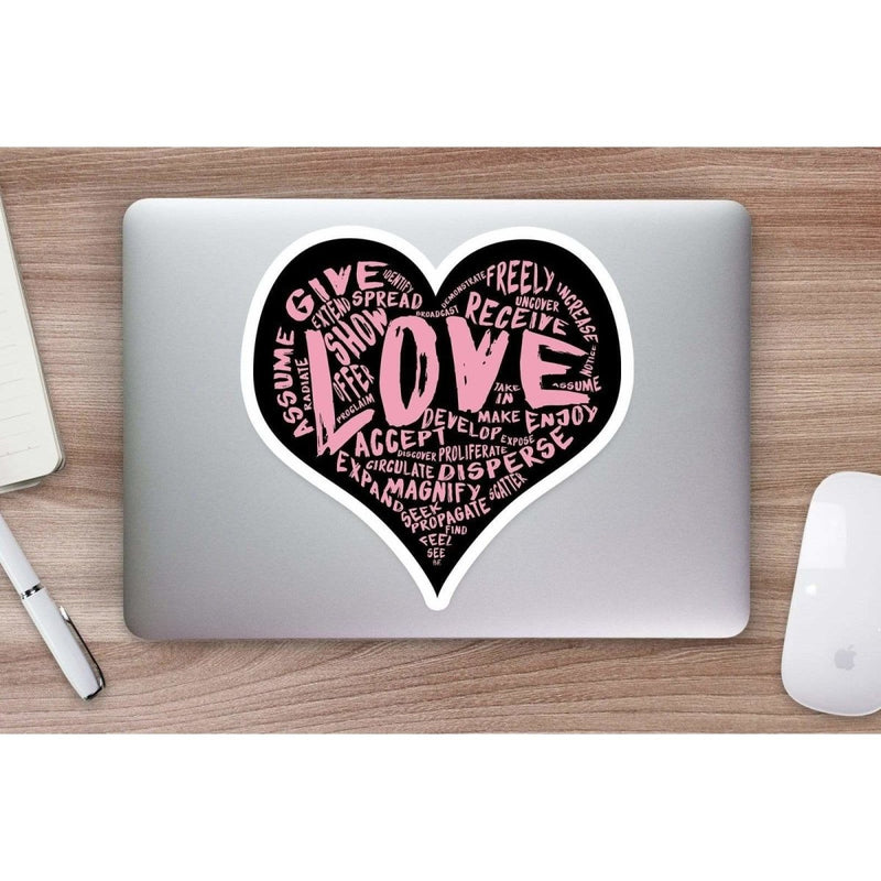 Official "LOVE" (Pink) Vinyl Sticker - Dan Pearce Sticker Shop