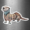 Otter Robot - Vinyl Sticker - Dan Pearce Sticker Shop