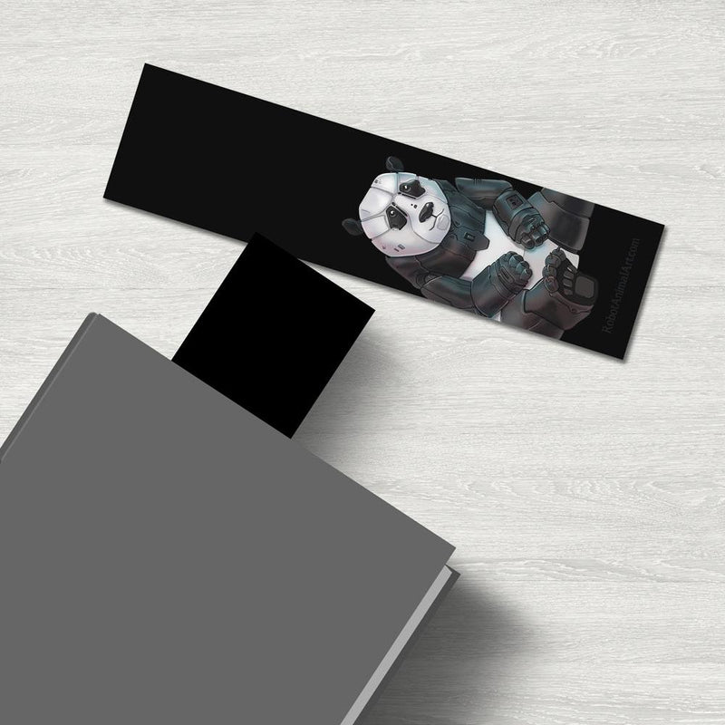 Panda Bear Robot - Premium Bookmark - Dan Pearce Sticker Shop