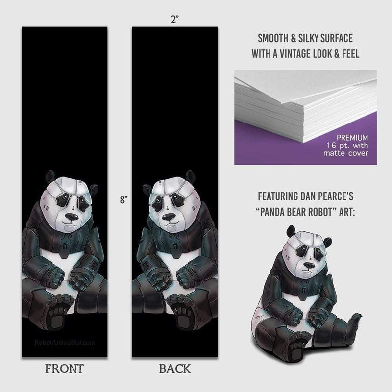 Panda Bear Robot - Premium Bookmark - Dan Pearce Sticker Shop