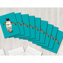 Penguin Robot Premium Greeting Card(s) - Dan Pearce Sticker Shop