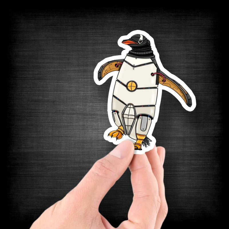 Penguin Robot - Vinyl Sticker - Dan Pearce Sticker Shop