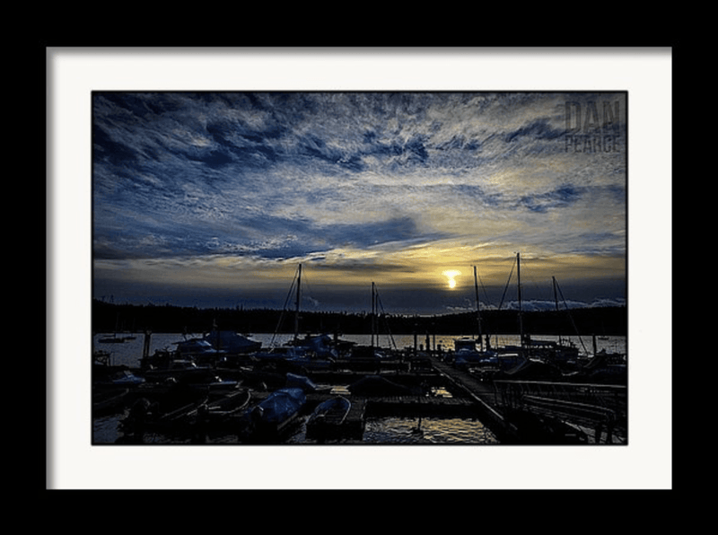 Photo Print: Boat Harbor at Sunset - Dan Pearce Sticker Shop