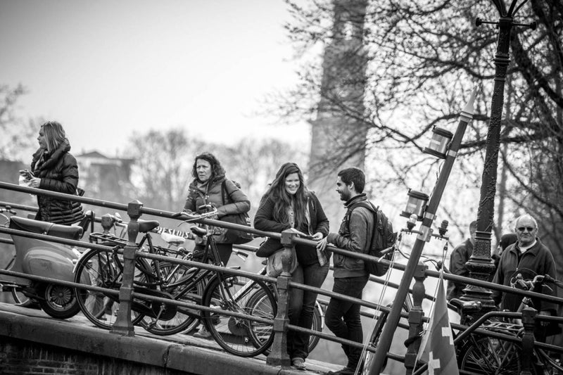 Photo Print: Candid Moment on the Bridges of Amsterdam - Dan Pearce Sticker Shop