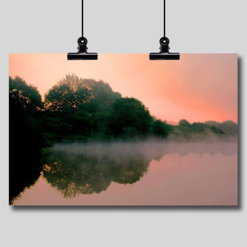 Photo Print: English Pond at Sunrise - Dan Pearce Sticker Shop