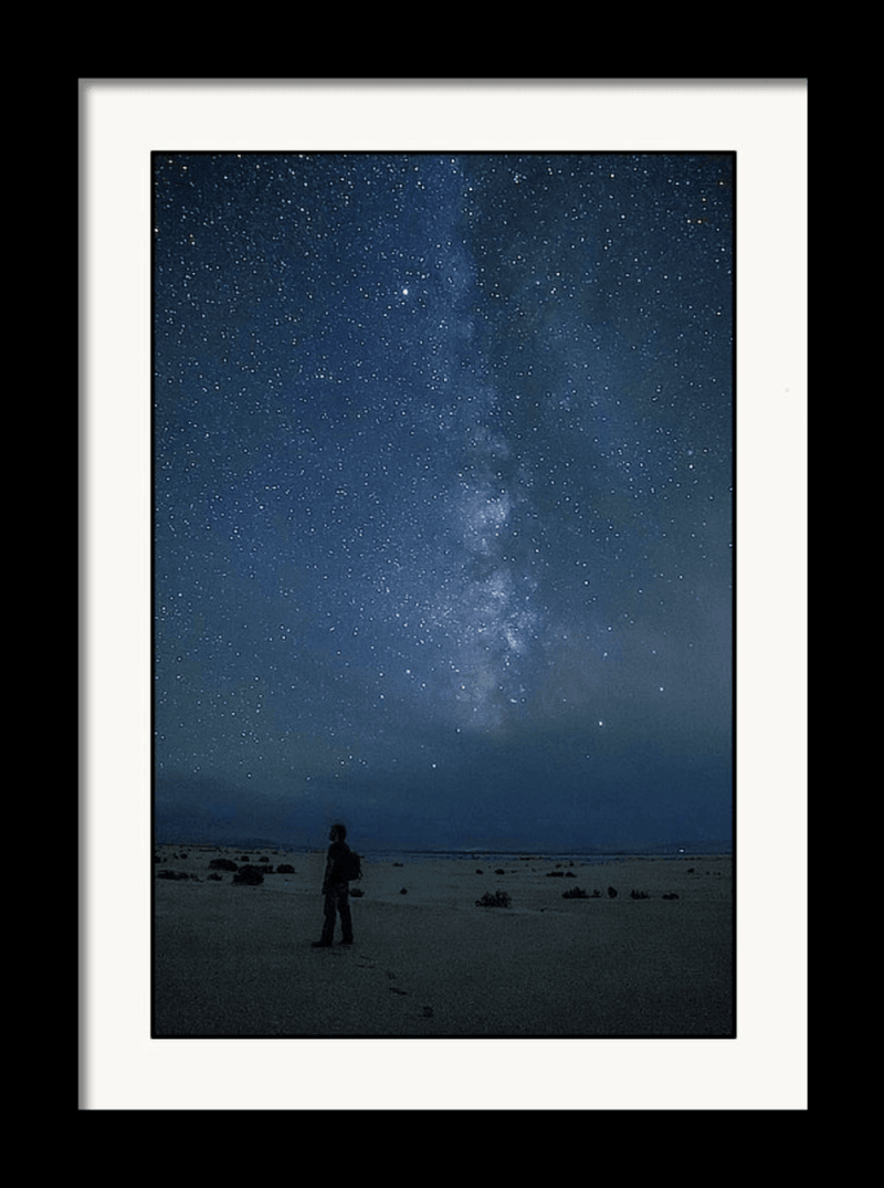 Photography Print: Milky Way Galaxy Over Utah's Bonneville Salt Flats - Dan Pearce Sticker Shop