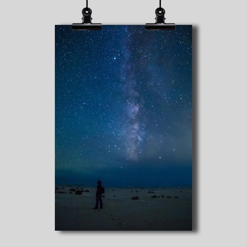 Photography Print: Milky Way Galaxy Over Utah's Bonneville Salt Flats - Dan Pearce Sticker Shop