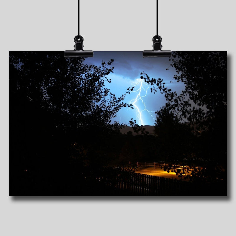 Photography Print: Mountain Lightning - Dan Pearce Sticker Shop