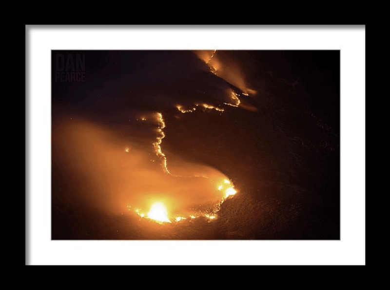 Photography Print: Mountainside Fire - Dan Pearce Sticker Shop