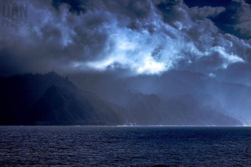 Photography Print: Na Pali Coast in the Moonlight - Dan Pearce Sticker Shop