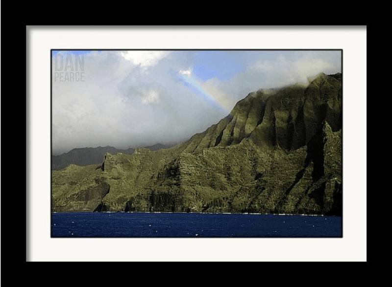 Photography Print: Rainbow Off the Na Pali Coast - Dan Pearce Sticker Shop