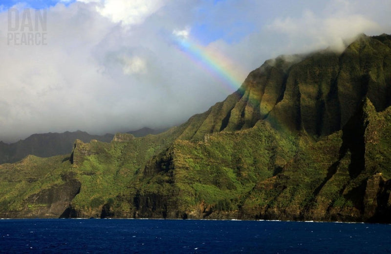 Photography Print: Rainbow Off the Na Pali Coast - Dan Pearce Sticker Shop