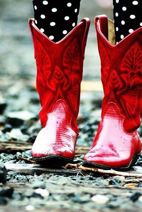 Photography Print: Serenity - Red Boots - Dan Pearce Sticker Shop