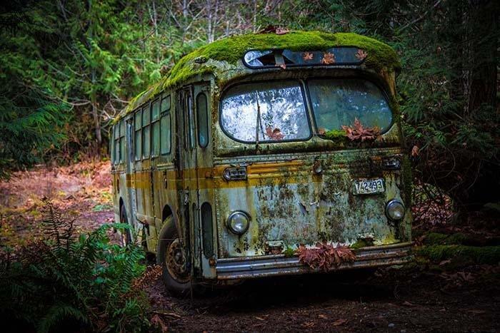 Photography Print: The Abandoned Bus - Dan Pearce Sticker Shop