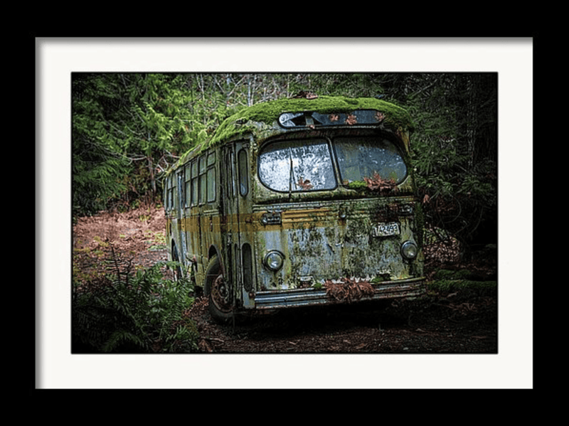 Photography Print: The Abandoned Bus - Dan Pearce Sticker Shop